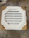 Gable Masters Mid-american Exterior Wall Vent 22" Paintable W/ Siding Trim Ring. Fixed Price $57.00.