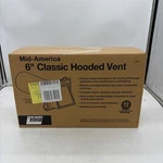 Builders Edge 140056774001 Hooded Vent, 9-1/10 Oal, Oaw, 25 Sq-in Net F. Fixed Price $65.00.