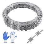 Vevor Razor Wires, 246 Ft Barbed Wire, 5 Rolls Sliver. Fixed Price $45.00.