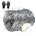 Aggfencer 25FT Barbed Wire, Gauge 2-POINTS 16GA, Silver. Fixed Price $17.24.