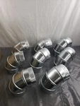 New Pk GV0288 Imperial 5" X 90 Adjustable Elbow Chimney Vent 24 Gauge. Fixed Price $52.95.