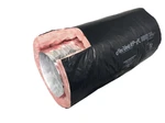 12" 25' Insulated Flexible Round Duct Tube R6 Heating/ac Black Venting. Fixed Price $120.00.