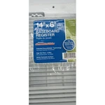 Truaire 14X6 Baseboard Register White Smoothglide 2-WAY High Flow Vent H123M. Fixed Price $16.00.