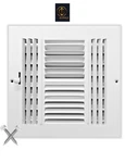 12''W X 12''H 4-WAY Air Supply Grille Vent Cover & Diffuser Flat Stamped Fac. Fixed Price $39.99.