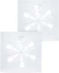 Pack 24"X24" Adjustable Ceiling Vent Cover & Air Deflector - Ac/hvac Heat. Fixed Price $100.72.