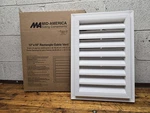 Mid America 12"X18" Vinyl Rectangle Gable Vent Color Code 117 White New. Fixed Price $24.99.