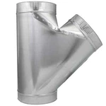 8" To 2X Wye Split Angle-branch Galvanized-steel Pipe Hvac Duct Boot Fitting. Fixed Price $37.77.