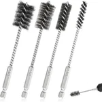 4 Pcs Stainless Steel Wire Brushes For Drill Bore Set 3/8'. Fixed Price $13.99.