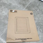 New Alcoa Mid-america 18"X24" Rectangular Gable Vent Almond Vinyl Siding. Fixed Price $20.00.