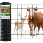 Gisafai 16 Gauge Wire Fence 4FT X 100FT Black. Fixed Price $179.99.