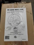 Suncourt DB212 Inductor In-line Fan 12". Fixed Price $50.00.