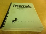 Mazak Programming Manual Mazatrol M-2 Class Book *free Shipping*. Fixed Price $38.99.