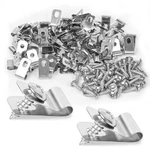 Tottist Pcs Fence Wire Clamps Stainless Steel Fencing Mounting X120. Fixed Price $20.99.