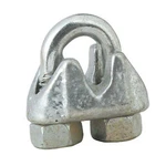 Builders Hardware WRC18 Malleable Iron 1/8" Galvanized Wire Rope Cable Clamp. Fixed Price $6.95.