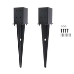 2 Pcs 4"X4" Fence Post Anchor Ground Spike,(internal 3.6"X3.6"),METAL St.... Fixed Price $66.92.