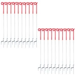 Larnorje 20 Pack 41INCH Pig Tail Step-in Fence Posts Temporary Metal Stakes For. Fixed Price $116.36.