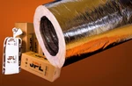 20" Silver Jpl Insulated Flexible Duct R6 25'. Fixed Price $250.00.