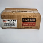 Simpson Strong-tie Pscl 1/2 Sheathing Clip Galvanized Silver Steel Pack Of 250. Fixed Price $34.95.
