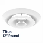 Titus Tmr-aa Tmraa White Round Ceiling Diffuser 12" Neck 3-CONE Hvac. Fixed Price $199.00.