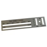 Air Conditioning Defrost Control Panel Placard 1970-72 Oldsmobile Cutlass 1PC. Fixed Price $34.00.
