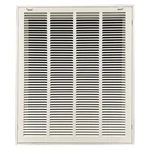 Grainger Approved 4JRT8 Filtered Return Air GRILLE,20X25",WHITE Pk. Fixed Price $318.80.
