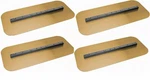 (4) Pack Marshalltown Gold Ride On Power Trowel Blades 23"X8" M7363ELG 17363. Fixed Price $94.00.