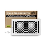 Empire Register Vent - 6X12 Inches Wall Ceiling Air Covers Heavy. Fixed Price $65.95.