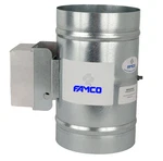 Famco 5" Motorized Hvac Damper 120V Normally Closed Power Open With End Switch. Fixed Price $89.95.