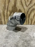 4" Seal-tite Brand 26 Gauge Adjustable Galvanized Steel Elbow/duct. Fixed Price $18.89.
