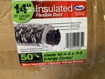 Master Flow 14IN 25 Ft Flexible Duct R8 Heavy Duty Insulated Reflective Jacket. Fixed Price $109.99.
