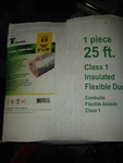 R8 Thermaflex 6"X25' Fc Silver Class 1 Insulated Flexible Duct. Fixed Price $70.00.