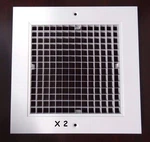 Lot Of 2 Krueger EGC5 Aluminum Egg-crate Return Grille 8 X White. Fixed Price $45.87.