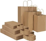 Any Size Kraft Paper Bags Party Shopping Gift With Handles. Fixed Price $75.95.