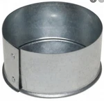 Nos! 2 Galvanized Steel 4" Round Snap Pipe Cap, Greenseam Duct System. Fixed Price $5.99.