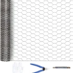 100FT Roll Galvanized Metal 1" Hexagonal Chicken Wire Mesh Poultry Net Fencing. Fixed Price $64.90.