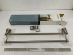 (1) New Moen Banbury 24" Double Towel Bar - Brushed Nickel Y2622BN. Fixed Price $35.90.