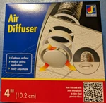 Dundas Jafine DF4WXZ/DF4WZW 4" Air Diffuser. Fixed Price $20.50.