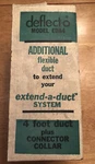 Vintage DEFLECT-0 Model EDA4 Foot Flexible Aluminum Duct With Connector Collar. Fixed Price $35.00.
