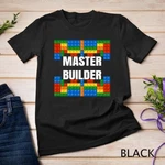 Master Building Blocks Brick Builders Toys Gift Unisex T-shirt. Fixed Price $16.79.