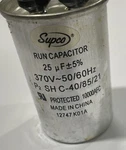 Run Capacitor, Round, Mfd., Volt, CR25X370R. Fixed Price $9.99.