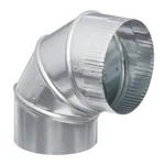 Master Flow 14 In Round Duct Elbow 90 Degree Adjustable Galvanized Steel Hvac. Fixed Price $27.50.