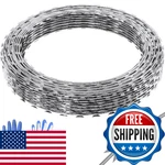 Vevor Razor Wires, 246 Ft Barbed Wire, 5 Rolls Fencing. Fixed Price $107.30.