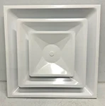 New Metalaire 5700-6 10/24 01 24" X White Ceiling Diffuser 10" Neck B9A. Fixed Price $150.00.