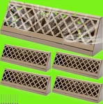 4 Pcs 15 Inch Baseboard Register Duct Floor Diffuser Including Screws (brown). Fixed Price $29.99.