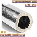 Quietflex R-8 Insulated Flexible Ducts To 10" 12" 14" 16" 18" & 20" -25' Bags. Fixed Price $112.00.
