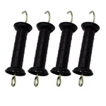 Jbt 4 Pcs Plastic Electric Fence Gate Handle With Insulators Spring Black. Fixed Price $18.99.