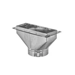 12" To 8" Universal Register Box, Galvanized Steel Hvac Transition. Fixed Price $51.74.