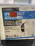 229 976 Everbilt 14X14" Adjustable Spring Loaded Plastic Access Panel New Z. Fixed Price $19.19.