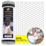 Galvanized Poultry Net - Fencing Chicken Wire 1" Hole Many Sizes Mesh. Fixed Price $139.00.