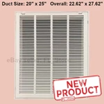 Ac Heat Filtered Air Return Vent Cover 20" X 25" Duct Size Grille Wall Ceiling. Fixed Price $85.74.